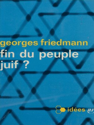 cover image of Fin du peuple juif ?